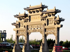 明清隆昌青石雕装饰实例