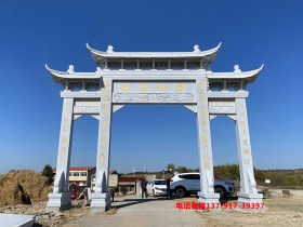 江西吉安永新县戴家村口石牌楼样式有很多种