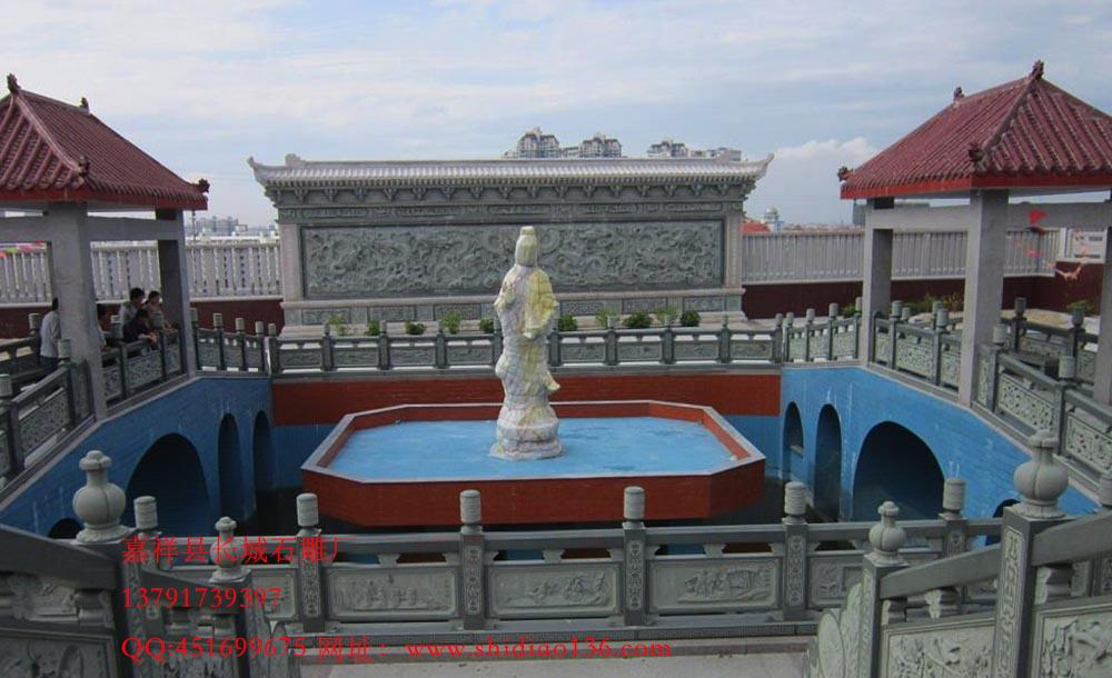 浮雕九龙壁，石雕九龙壁