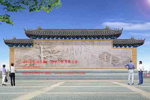 山水石雕影壁照壁