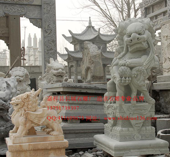 石狮子雕刻无处不在
