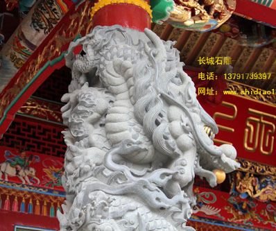 龙柱石雕图片的作用主要是什么