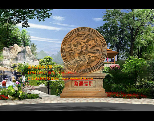 龙凤照壁和龙凤呈祥的吉祥雕刻意义