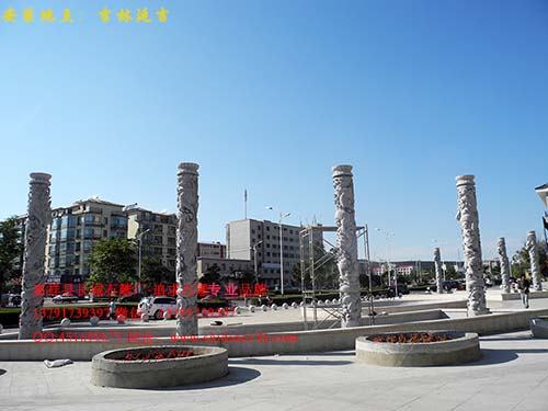 小区石雕龙柱园林龙柱