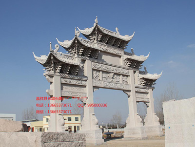 现代石牌楼雕刻介绍