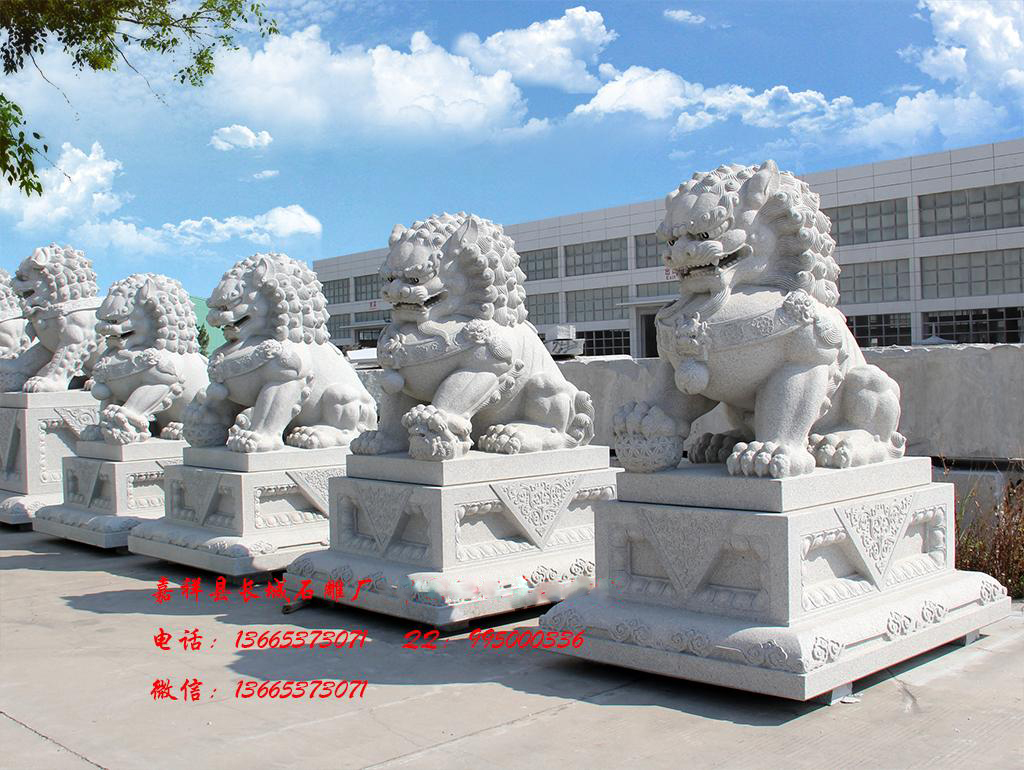 花岗岩石雕狮子效果图