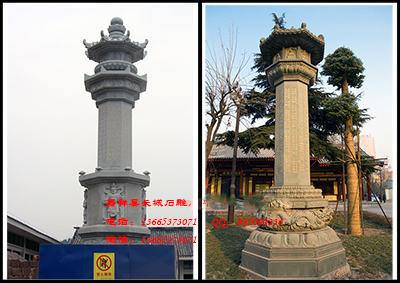 寺院石经幢的建筑特点