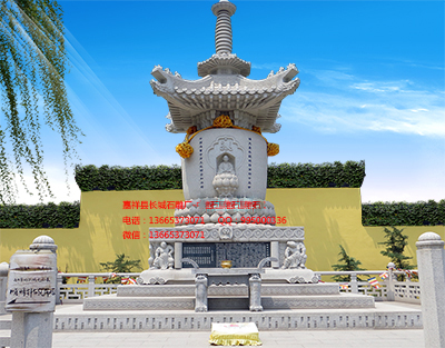 古代建筑石雕佛塔